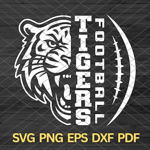 High School Tigers Football svg, Tigers svg, Tigers mascota svg, Tiger svg Cut Files Cricut, Tigers School Spirit, Tigers Pride, Tigers Cheer