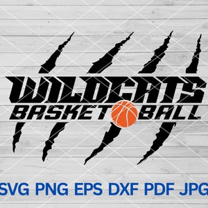 High School Wildcats Basketball svg, Wildcats svg Cut file for Cricut, Wildcats school spirit, Wildcats Mascot svg, Wildcat svg Wildcats svg
