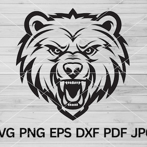 Bear svg, Bears svg, Bears png, Bear Vector, Bear Cut Files Cricut, Bears Mascot svg, Bears Team Sport svg, Bears school spirit svg