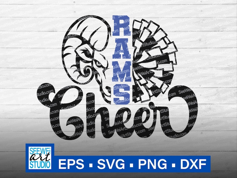 Rams Cheer Svg, Ram Svg, Rams Svg, Rams Cheerleading Svg Cut Files ...