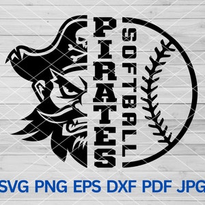 High School Pirates Softball Svg, Pirates Svg, Pirates Mascot Svg, Pirates Svg Cut Files Cricut ...