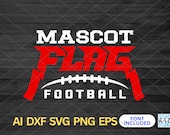 Flag Football Team Template svg, Flag Football svg, Mascot Template svg, Flag Football svg For Cricut, Personalized svg, Flag Football Mom