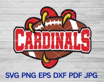 High school Cardinals Football svg, Cardinal svg Cardinals svg, Cardinal mascot svg, Cardinal school pride cut file cricut, Cardinals Cheer