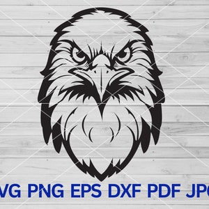 Eagle Hawk Bird Decoración SVG, Águila Calva PNG, Águila Calva SVG Cortar Archivos Cricut, Vista Frontal Águila, Eagle Spirit Svg patriótico svg, Eagle svg