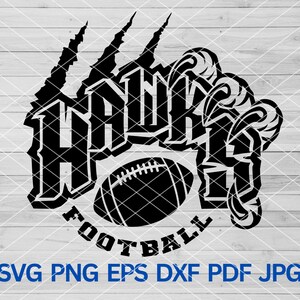 High School Hawks Football svg, Hawks mascot svg, Hawks School Spirit, Hawks Pride svg, Hawks Football Cheer Mom svg, Hawks Cheerleading svg