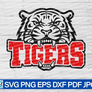 Tiger SVG, Tigers Svg, High School Tigers Football Basketball Soccer Cheer SVG, Tigers School Spirit svg, Tigers Mascot svg Cut Files Cricut