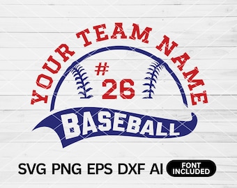 Baseball Team Template svg, Baseball svg, Mascot Template svg, Baseball Team svg Baseball svg Files For Cricut, Svg for Shirts, Personalized