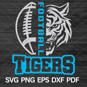 High School Tigers Football svg, Tigers svg, Tigers mascota svg, Tiger svg Cut Files Cricut, Tigers School Spirit, Tigers Pride, Tigers Cheer