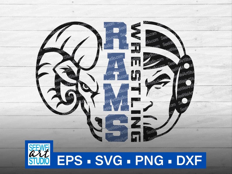 Rams Wrestling Svg, Wrestler Svg, Rams Svg Cut File, Rams Team, Rams ...