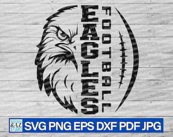 High School Eagles Football svg, Eagle Hawk Bird svg, Eagles mascot svg, Eagle Cut Files Cricut, Eagles School Spirit Team sports Eagles svg