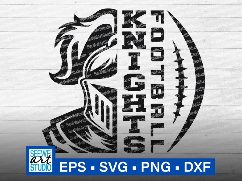 High School Knights Football svg, Ritter svg, Ritter Maskottchen svg, Ritter geschnitten Datei Cricut, Ritter jubeln Mutter, Ritter Pride, Fußball svg Bild 1