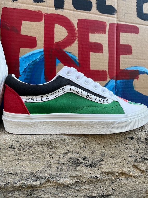 Palestine Will Be Free Gaza Aid Support Custom Vans Shoes