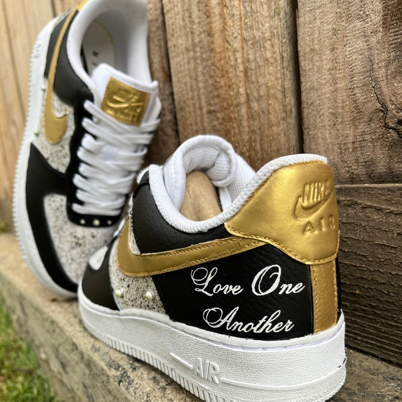 custom gold air force 1
