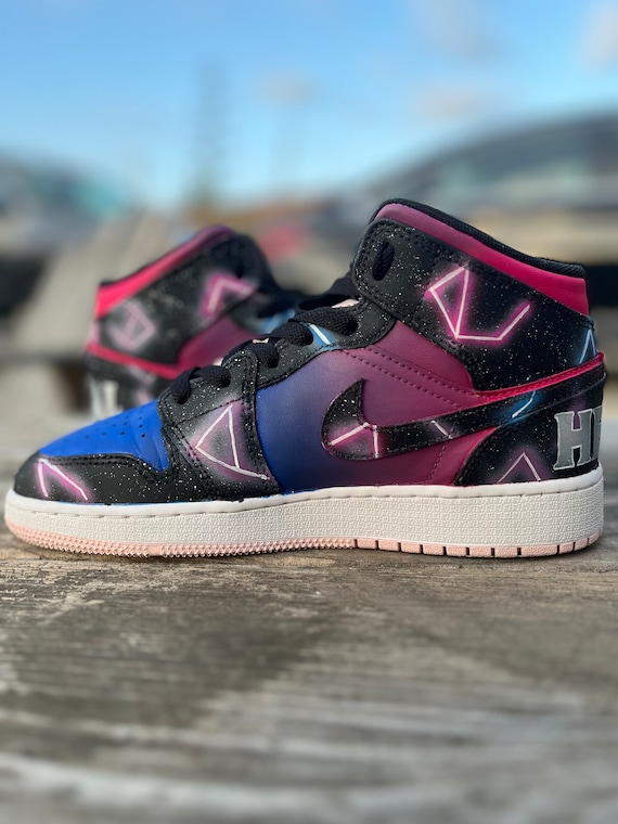 Jordan 1 Galaxy Bisexual Flag Astrology Pride Inspired Shoes