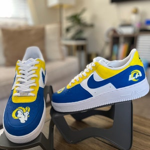 Custom Air Force 1 Ram Blue & Yellow