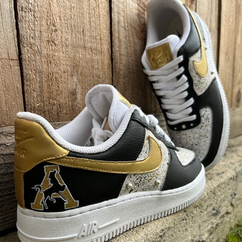 custom gold air force 1