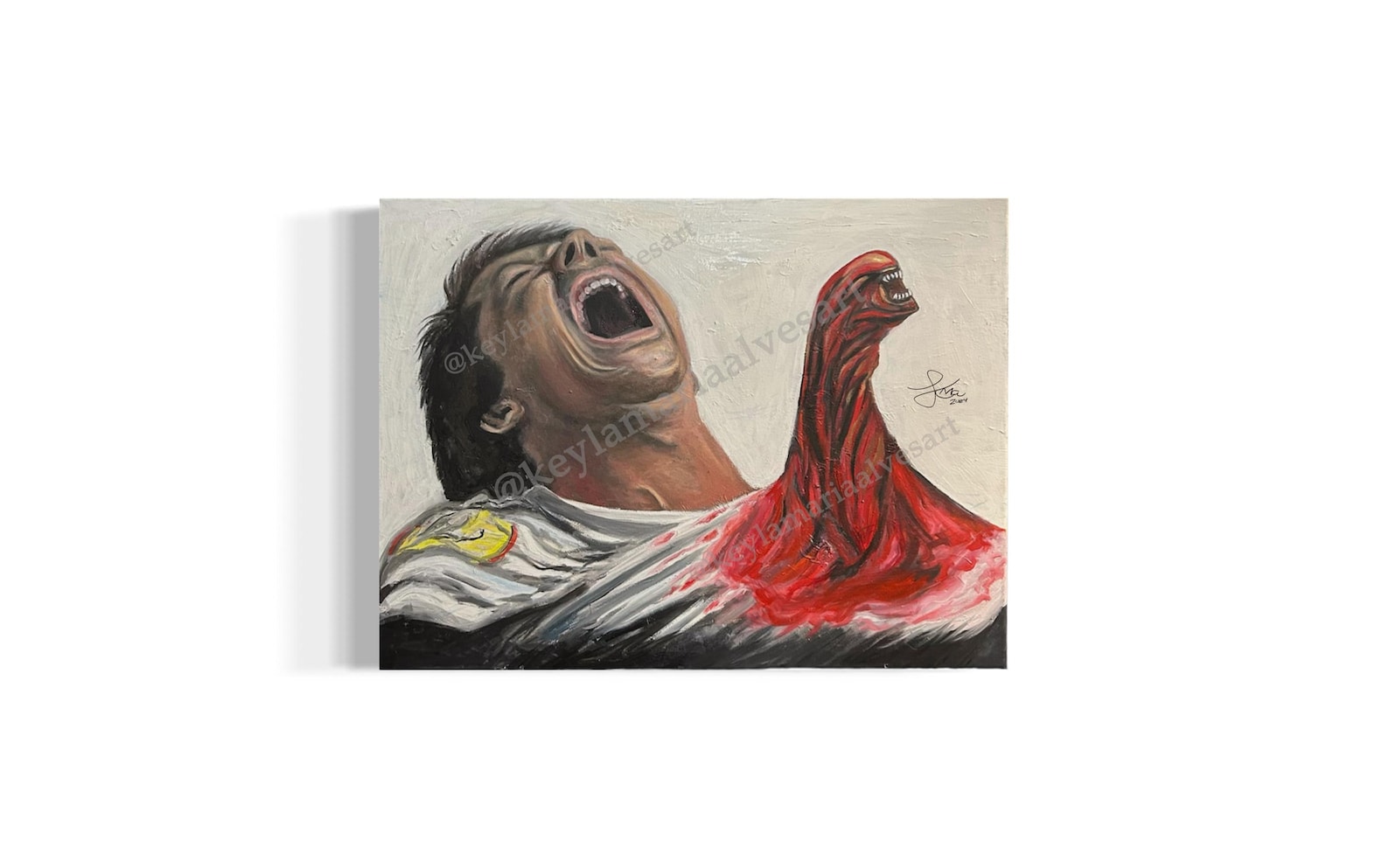 Chestburster, Oil Painting on Canvas 18x24", Inspired by the Film ...