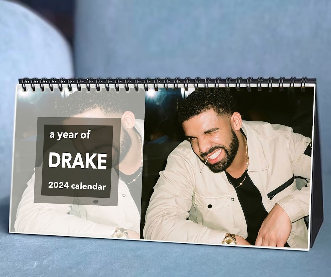 2024 Drake Calendar 2024 Desk Calendar Celebrity Calendar Etsy.de