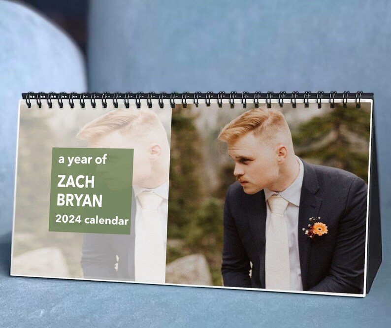 2024 Zach Bryan Calendar 2024 Desk Calendar Celebrity Etsy