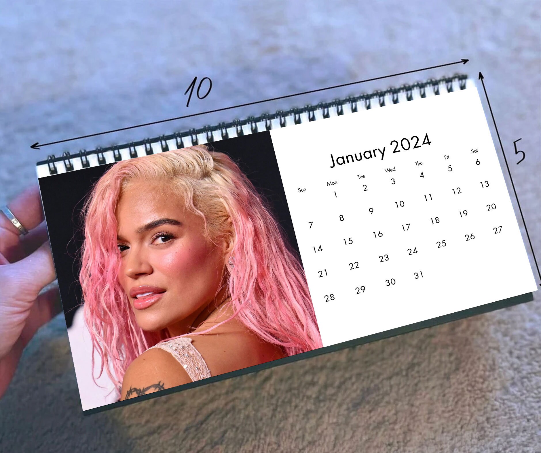 2024 Karol G Calendar, 2024 Desk Calendar, 2024 Wall Calendar,Gift for