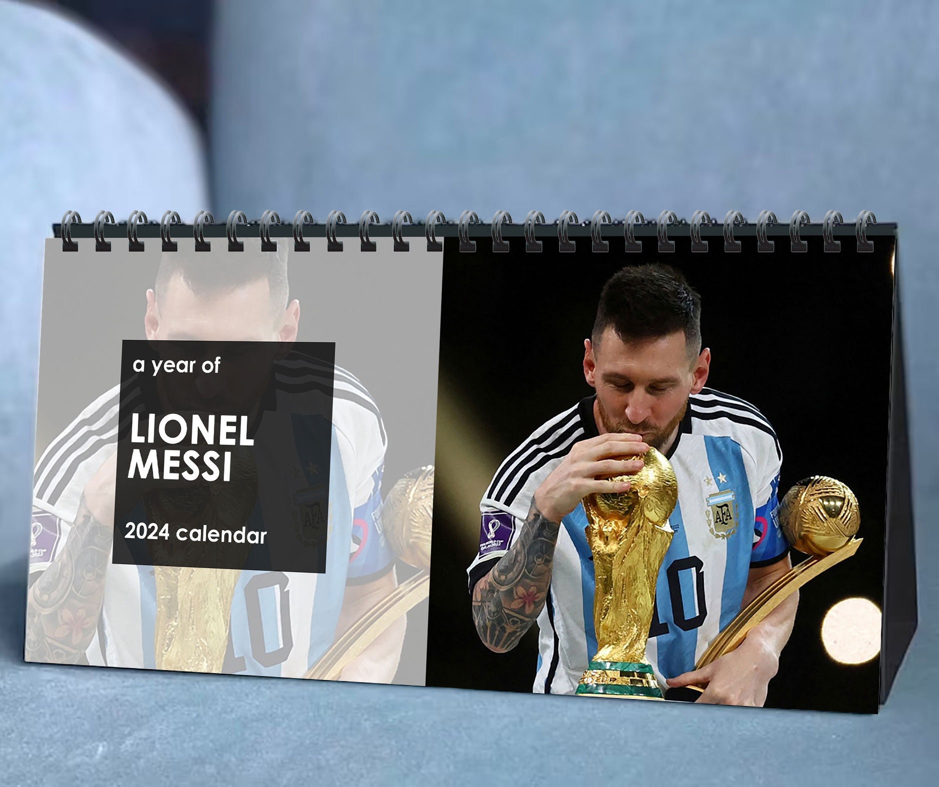 2024 Lionel Messi Calendar 2024 Desk Calendar Celebrity Calendar Sold