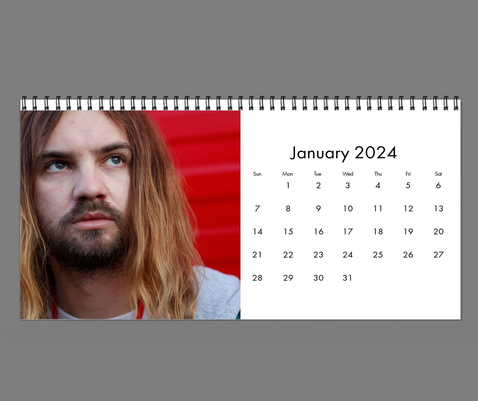 2024 Kevin Parker Calendar, 2024 Desk Calendar, Celebrity Calendar sold