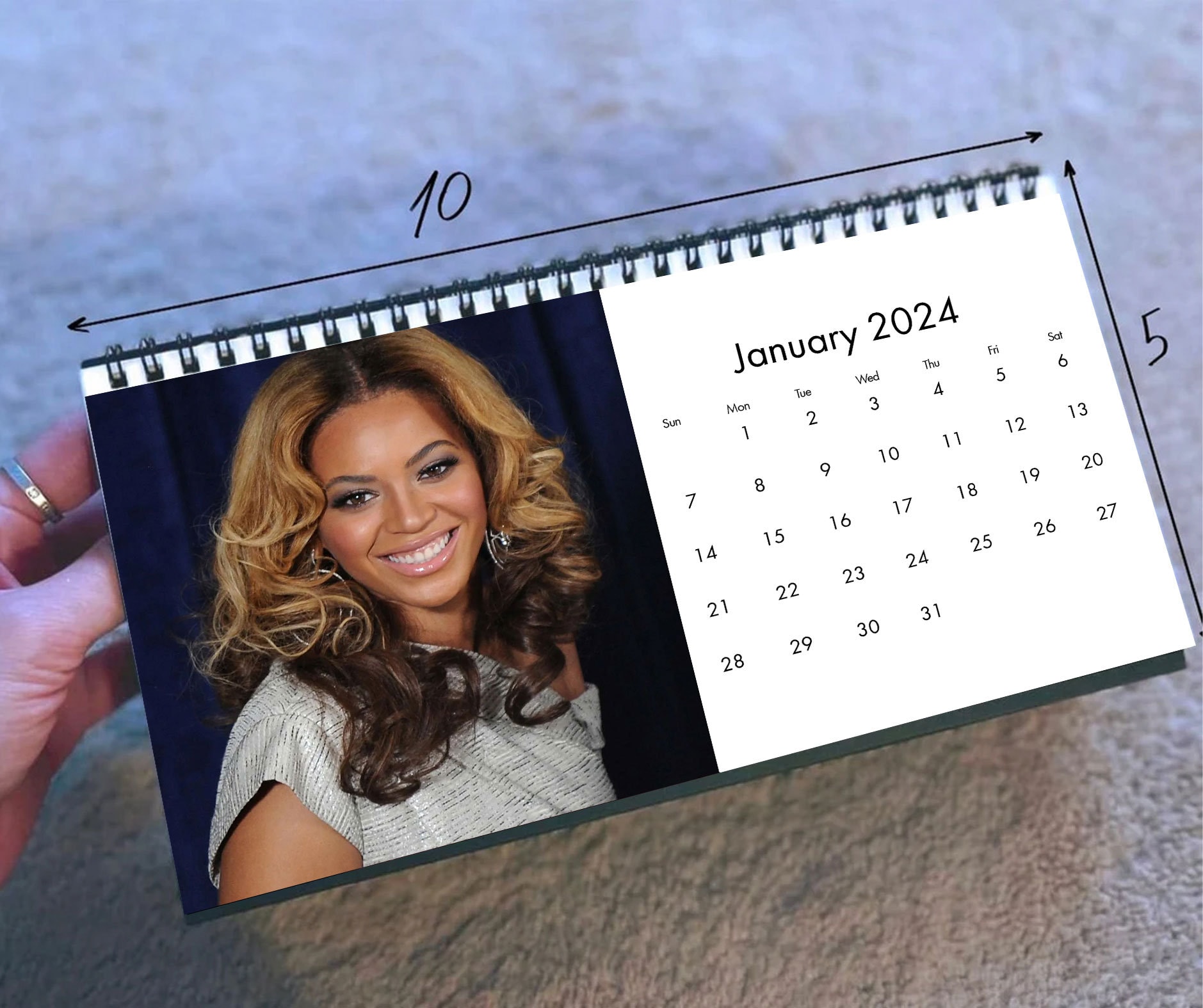 2024 Beyonce Calendar, 2024 Desk Calendar, Celebrity Calendar sold by