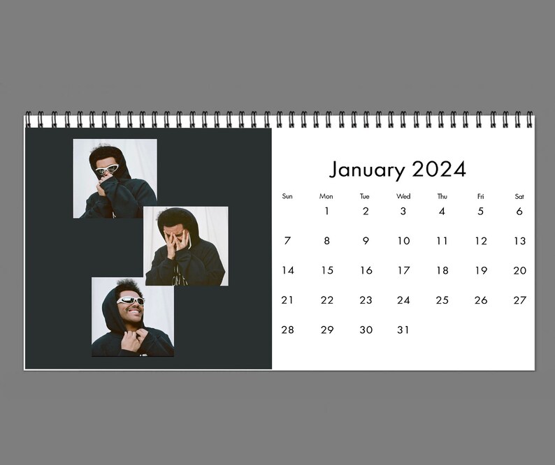 2024 The Weeknd Calendar 2024 Desk Calendar Celebrity Etsy UK