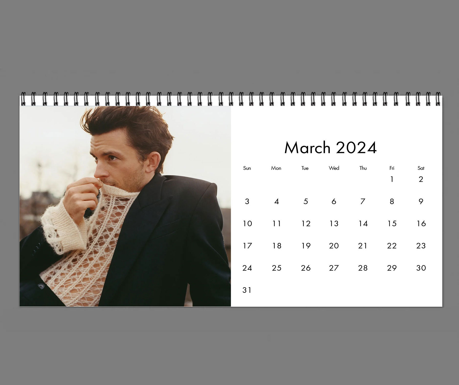 2024 Jonathan Bailey Calendar, 2024 Desk Calendar, Celebrity Calendar