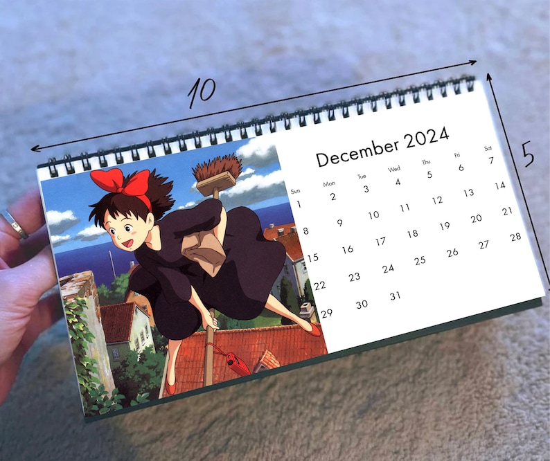 2024 Studio Ghibli Calendar 2024 Desk Calendar Celebrity Etsy