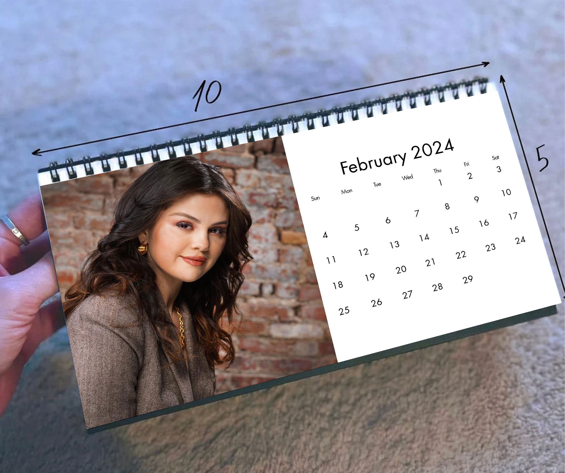 2024 Selena Gomez Calendar, 2024 Desk Calendar, Celebrity Calendar sold