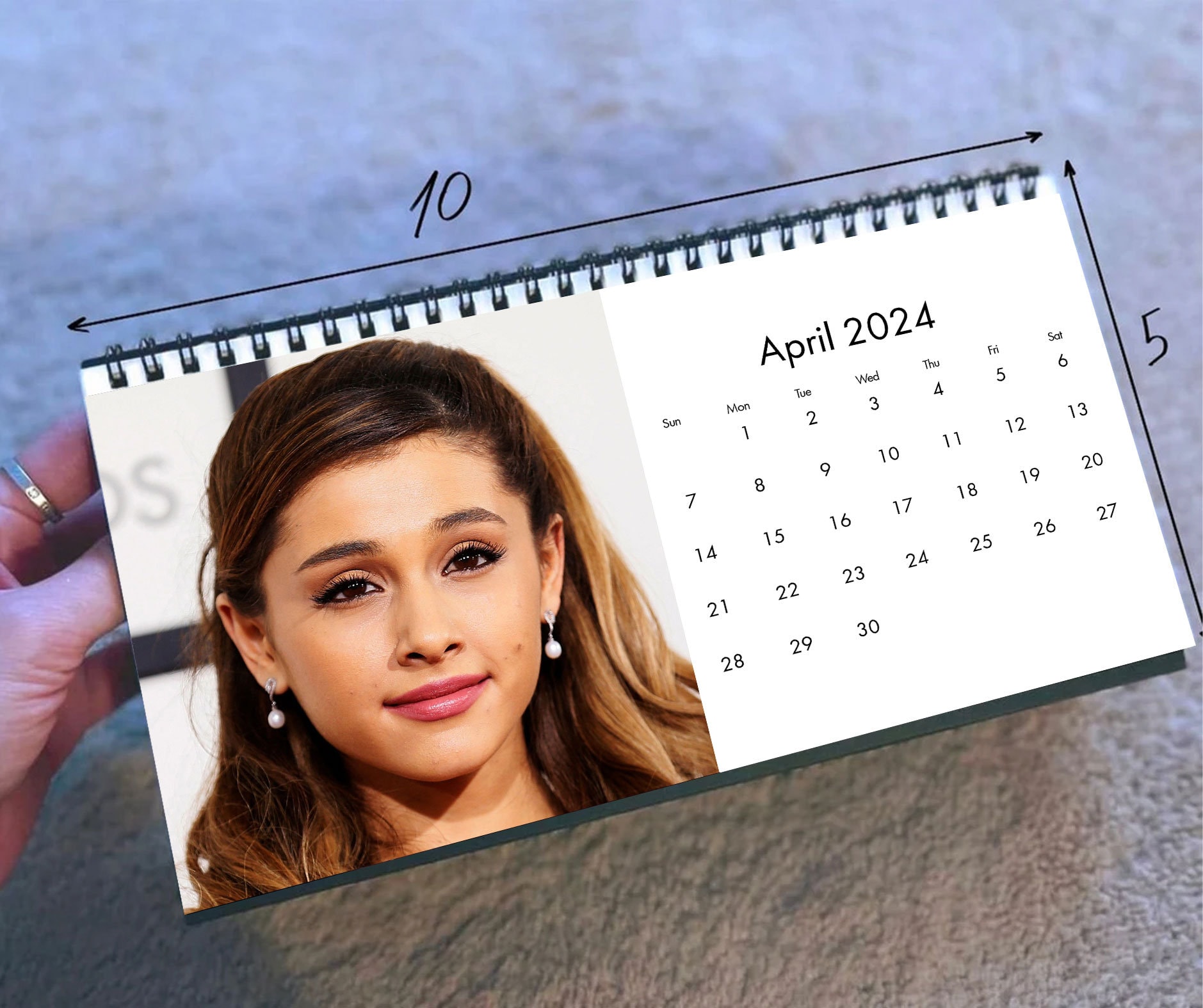 2024 Ariana Calendar, 2024 Desk Calendar, Celebrity Calendar sold by