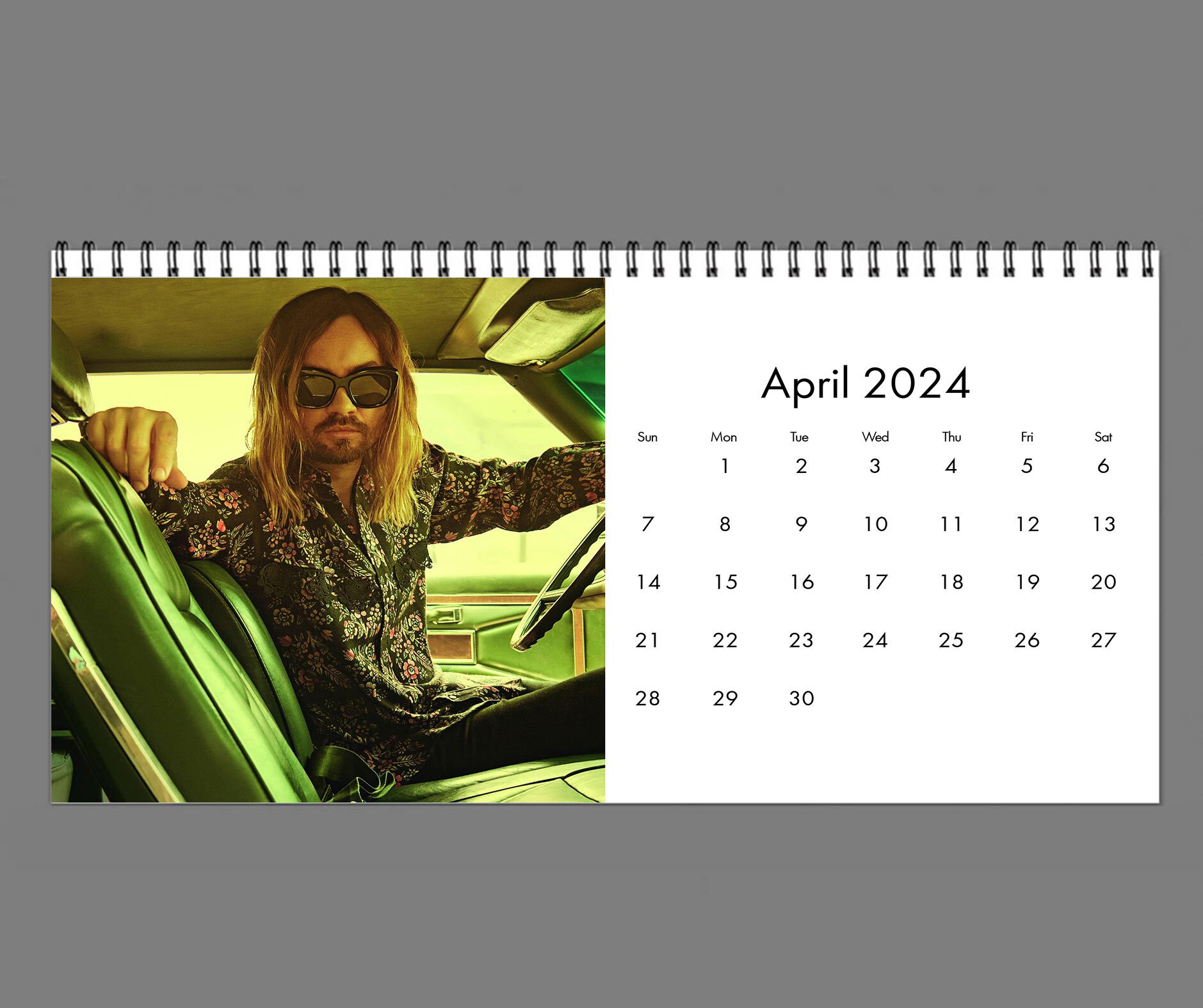 2024 Kevin Parker Calendar, 2024 Desk Calendar, Celebrity Calendar sold