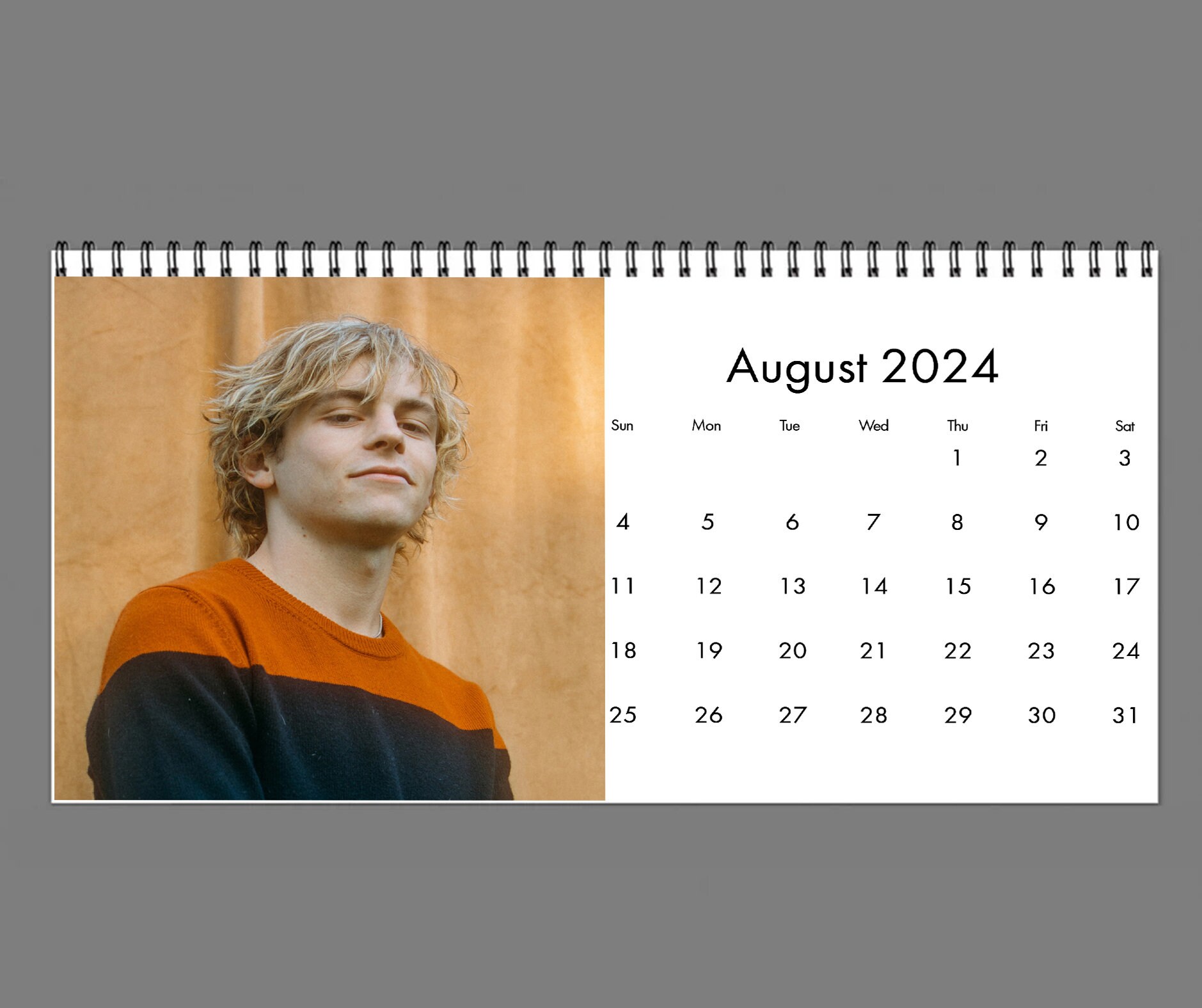 2024 Ross Lynch Calendar, 2024 Desk Calendar, Celebrity Calendar sold