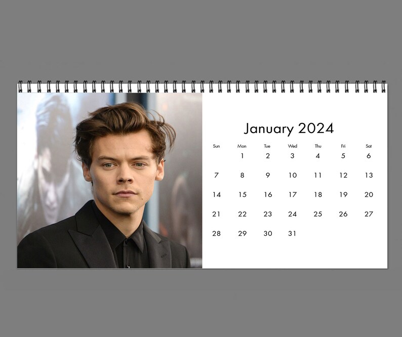 2024 Harry Styles Calendar 2024 Desk Calendar Celebrity Etsy.de