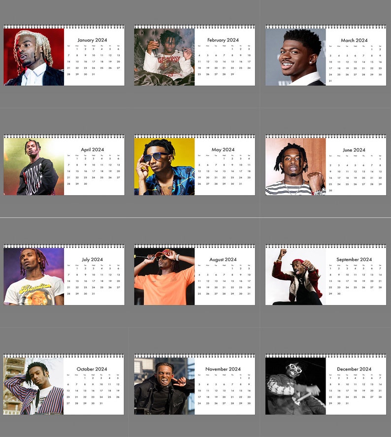 2024 PLAYBOI CARTI Calendar 2024 Desk Calendar Celebrity Etsy Australia