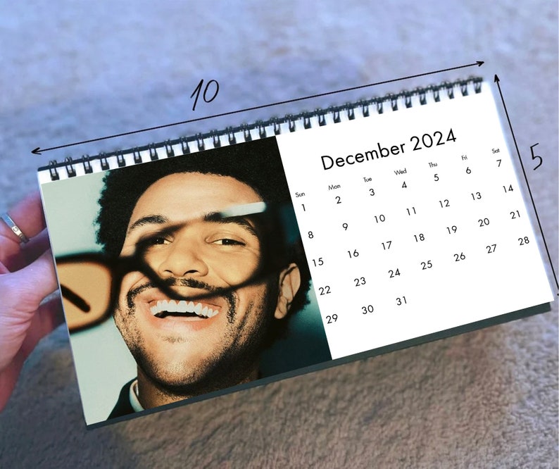 2024 the Weeknd Calendar 2024 Desk Calendar Celebrity Etsy UK