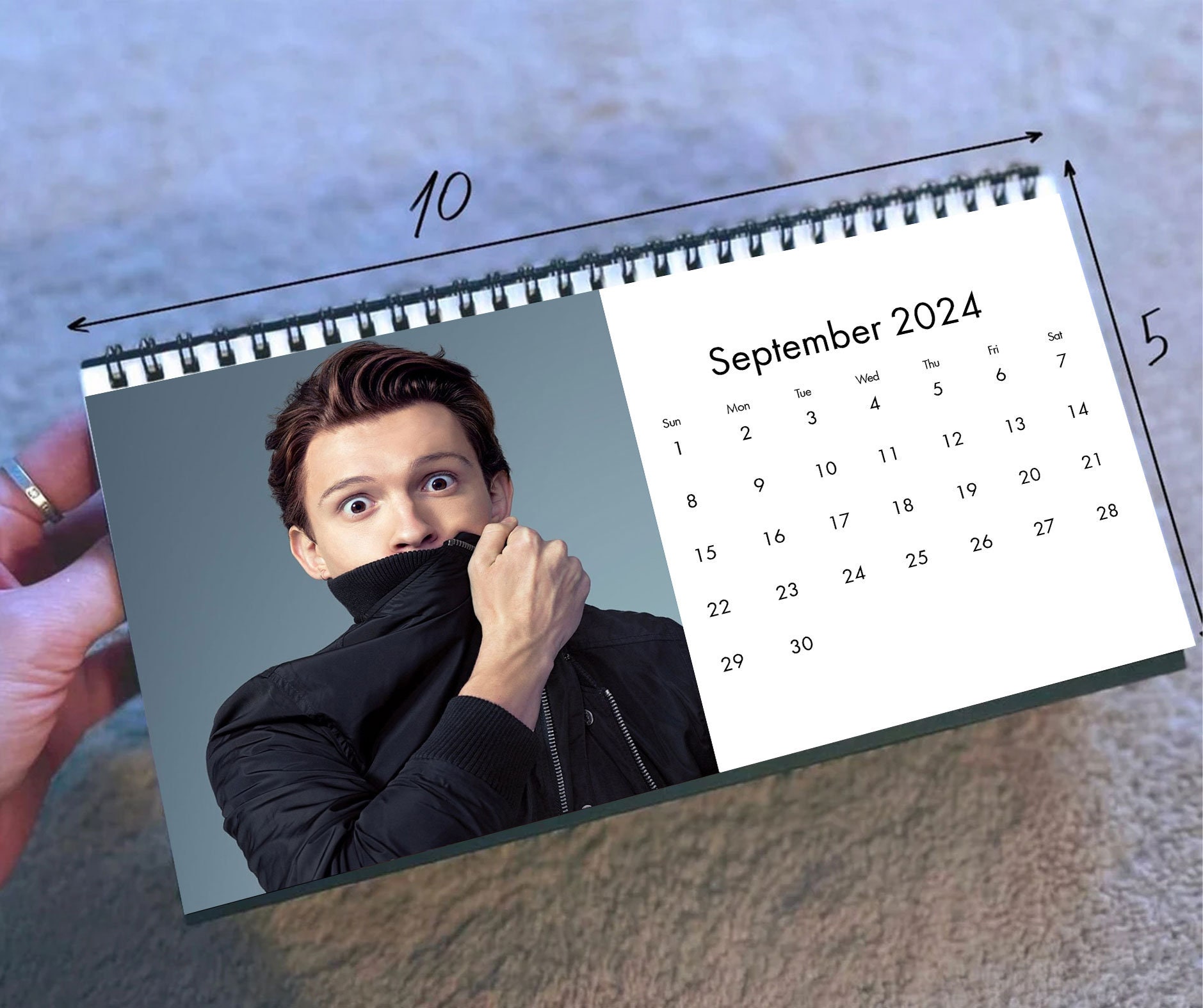 2025 Tom Holland Calendar 2025 Desk Calendar Celebrity Etsy Australia