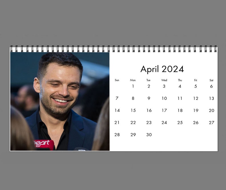 2024 Sebastian Stan Calendar 2024 Desk Calendar Celebrity Etsy Canada
