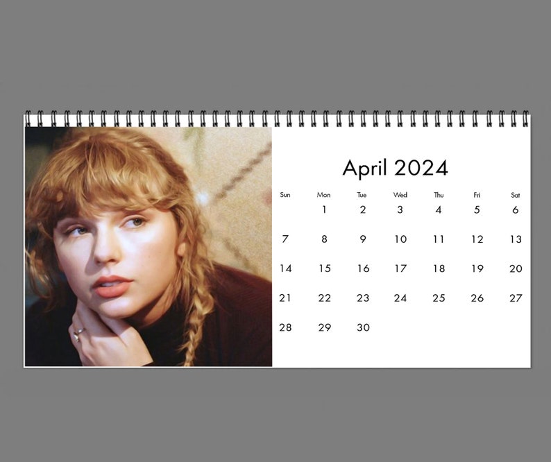 2024 Taylor Swift Calendar 2024 Desk Calendar Celebrity Etsy