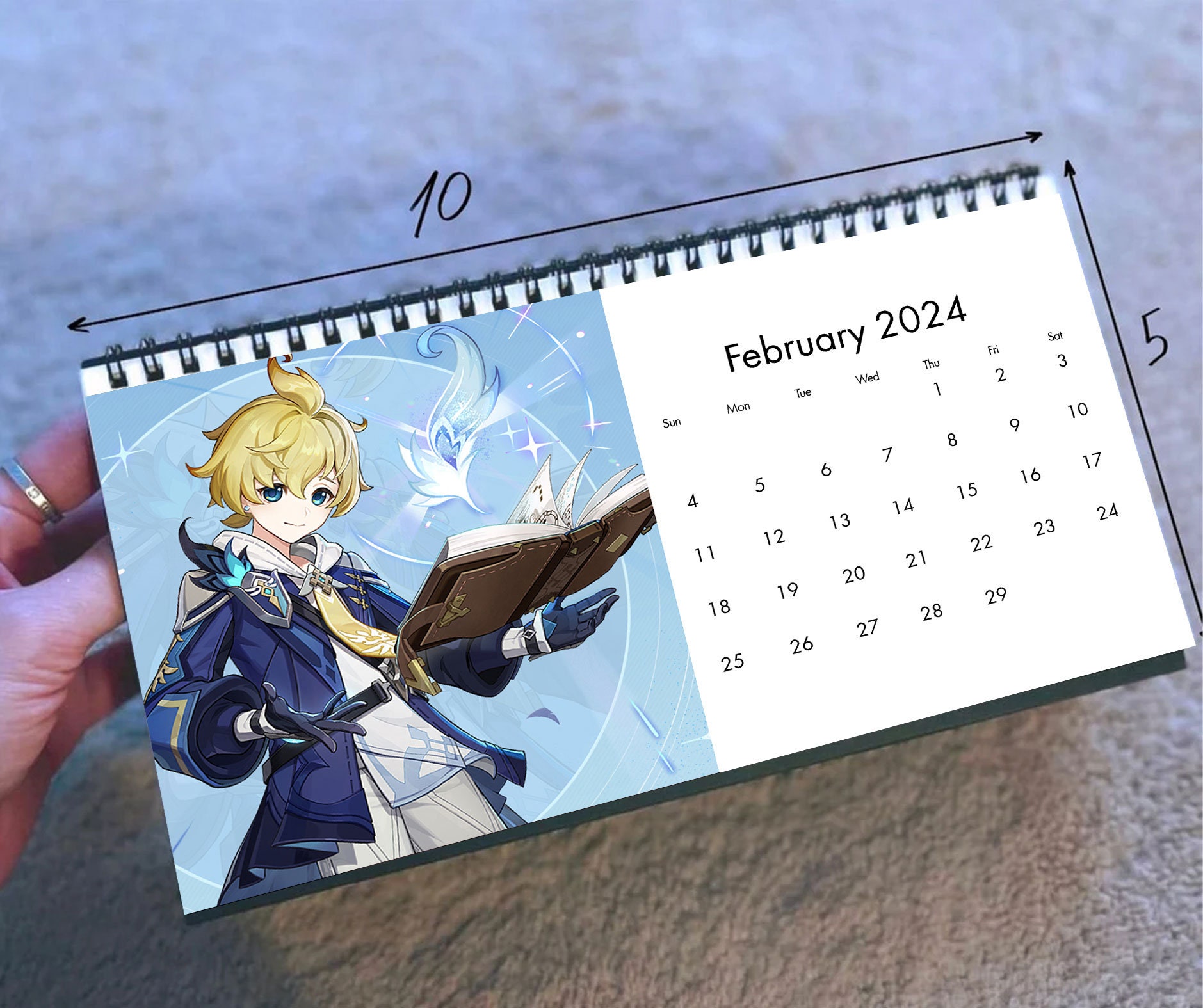 2024 Genshin Impact Calendar, 2024 Desk Calendar, Celebrity Calendar