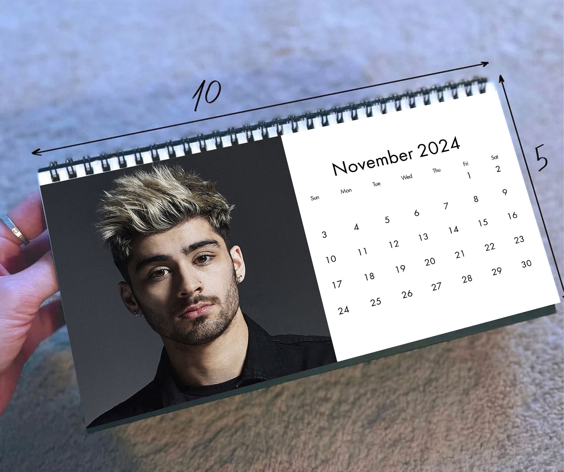 2024 Zayn MaLik Calendar, 2024 Desk Calendar, Celebrity Calendar sold