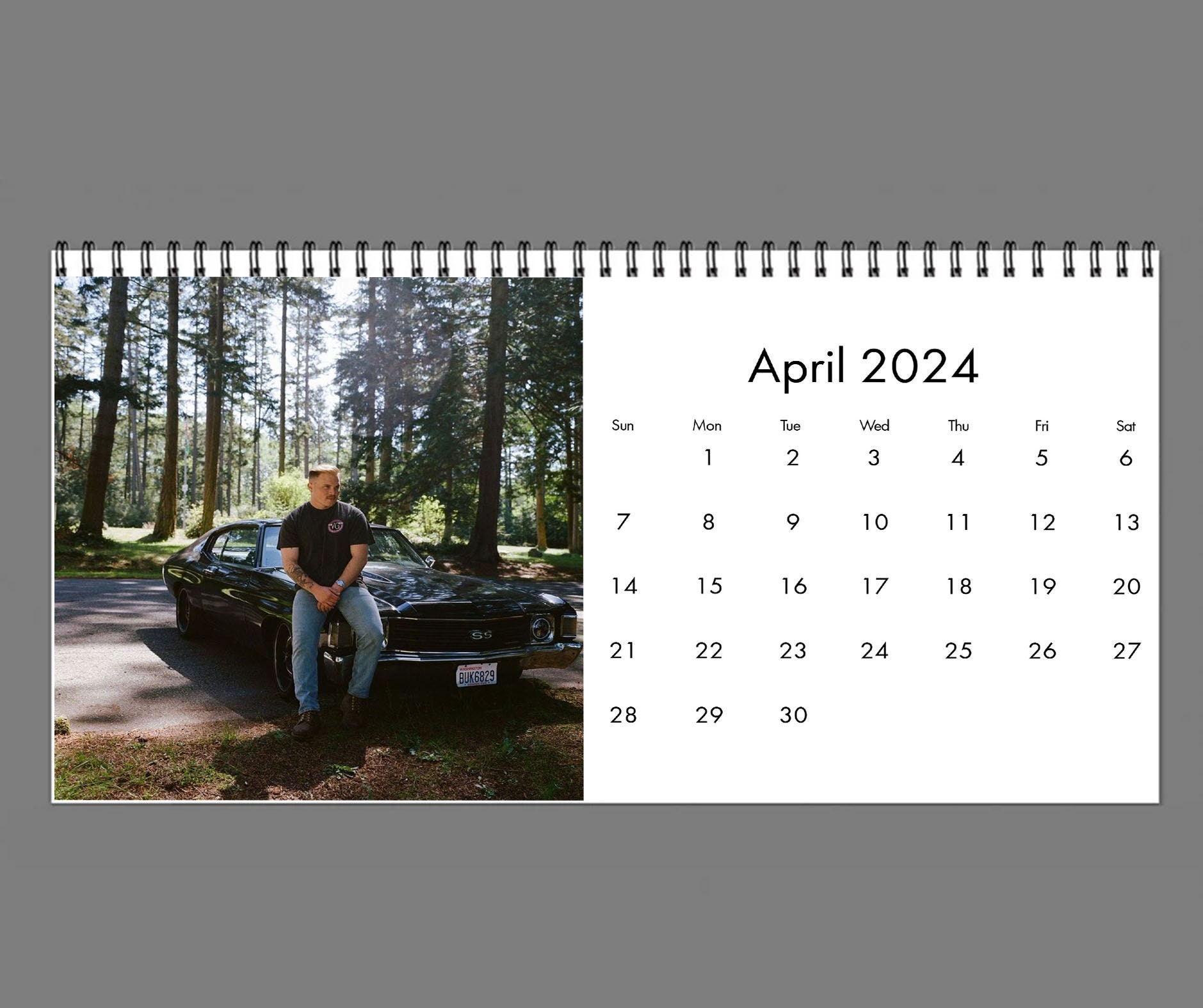 2025 Zach Bryan Calendar, 2025 Desk Calendar, Celebrity Calendar sold