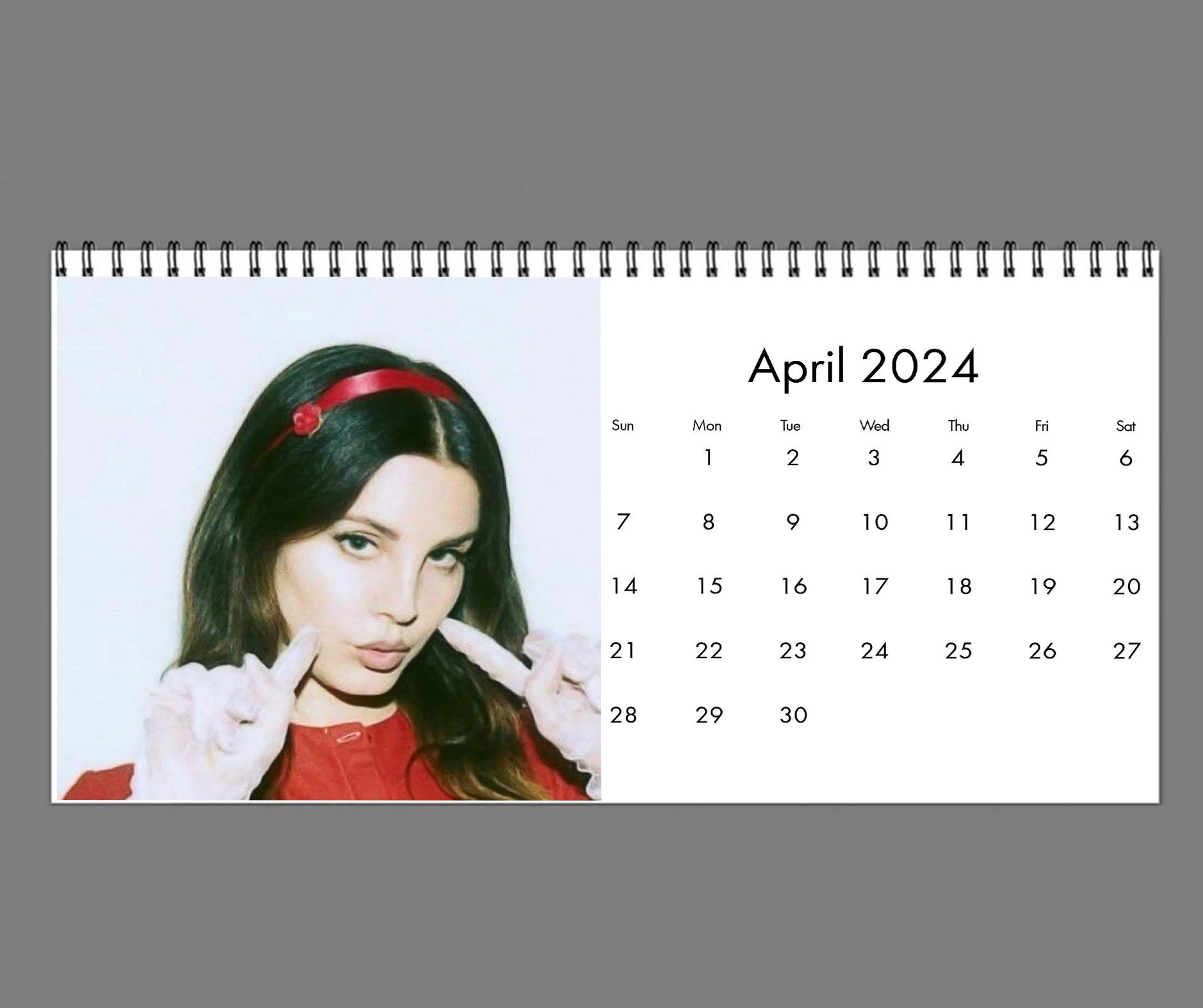2024 Lana Del Rey Calendar 2024 Desk Calendar Celebrity Etsy UK