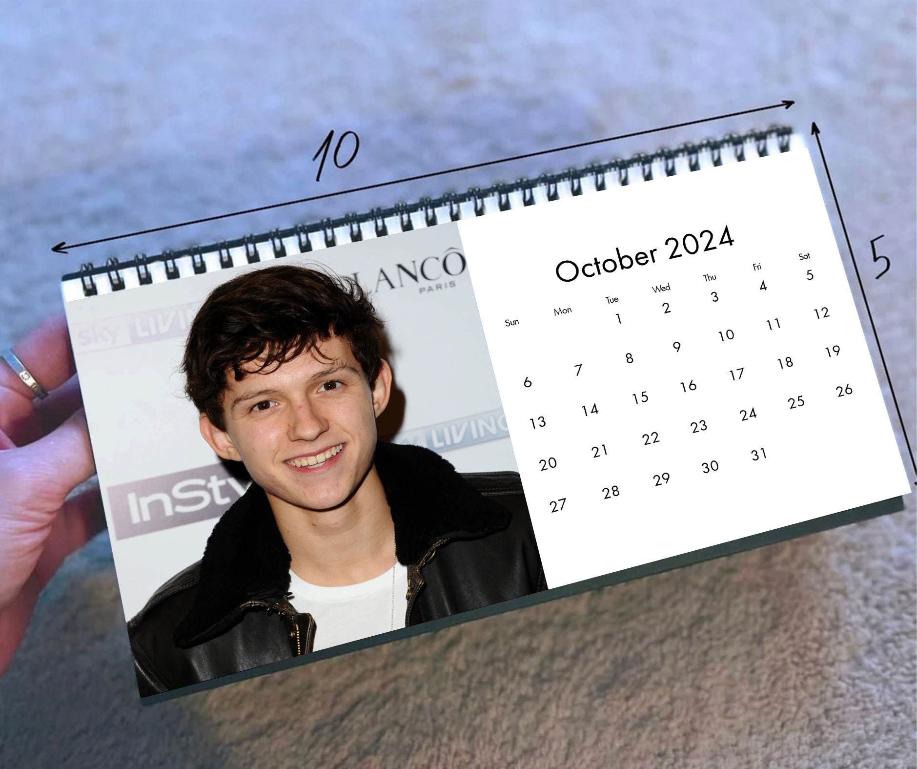 2025 Tom Holland Calendar, 2025 Desk Calendar, Celebrity Calendar sold