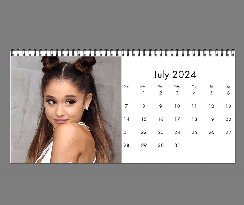 2024 Ariana Grande Calendar 2024 Desk Calendar Celebrity Etsy