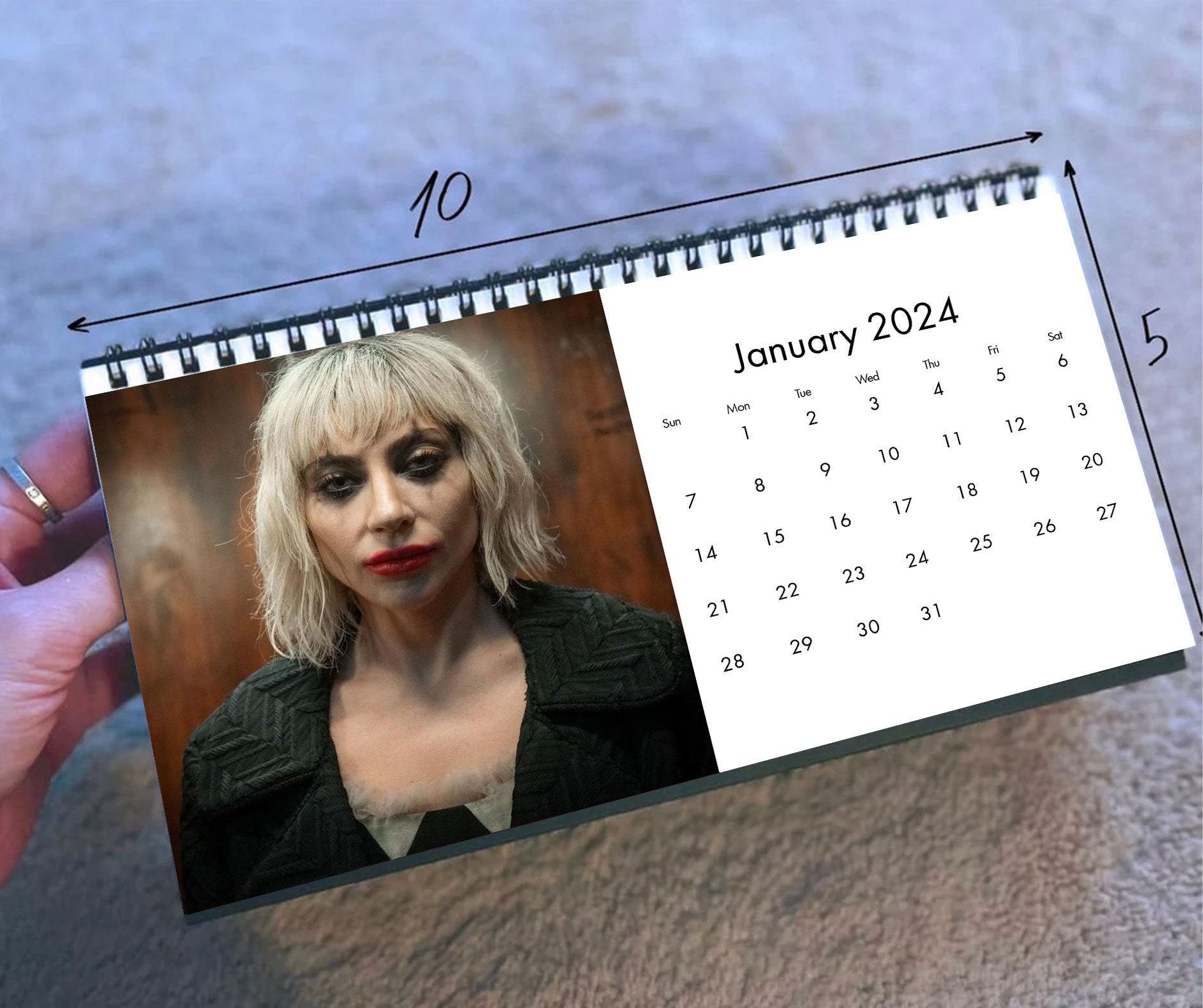 2024 Ld ga Calendar, 2024 Desk Calendar, Celebrity Calendar sold by Tan