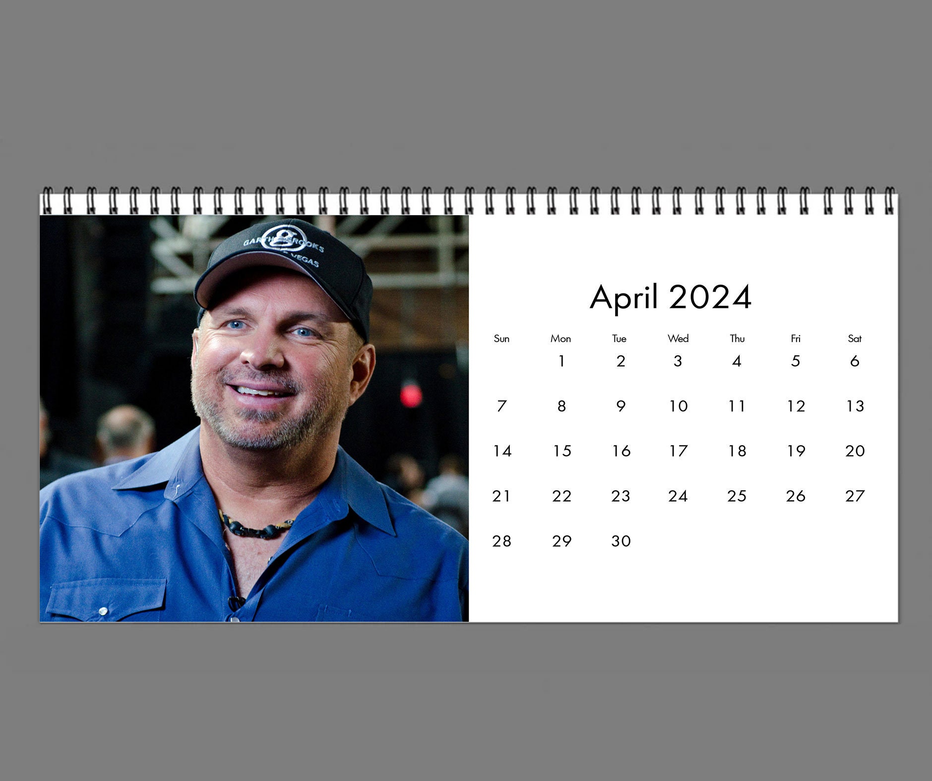 2024 Garth Brooks Calendar, 2024 Desk Calendar,Celebrity Calendar sold