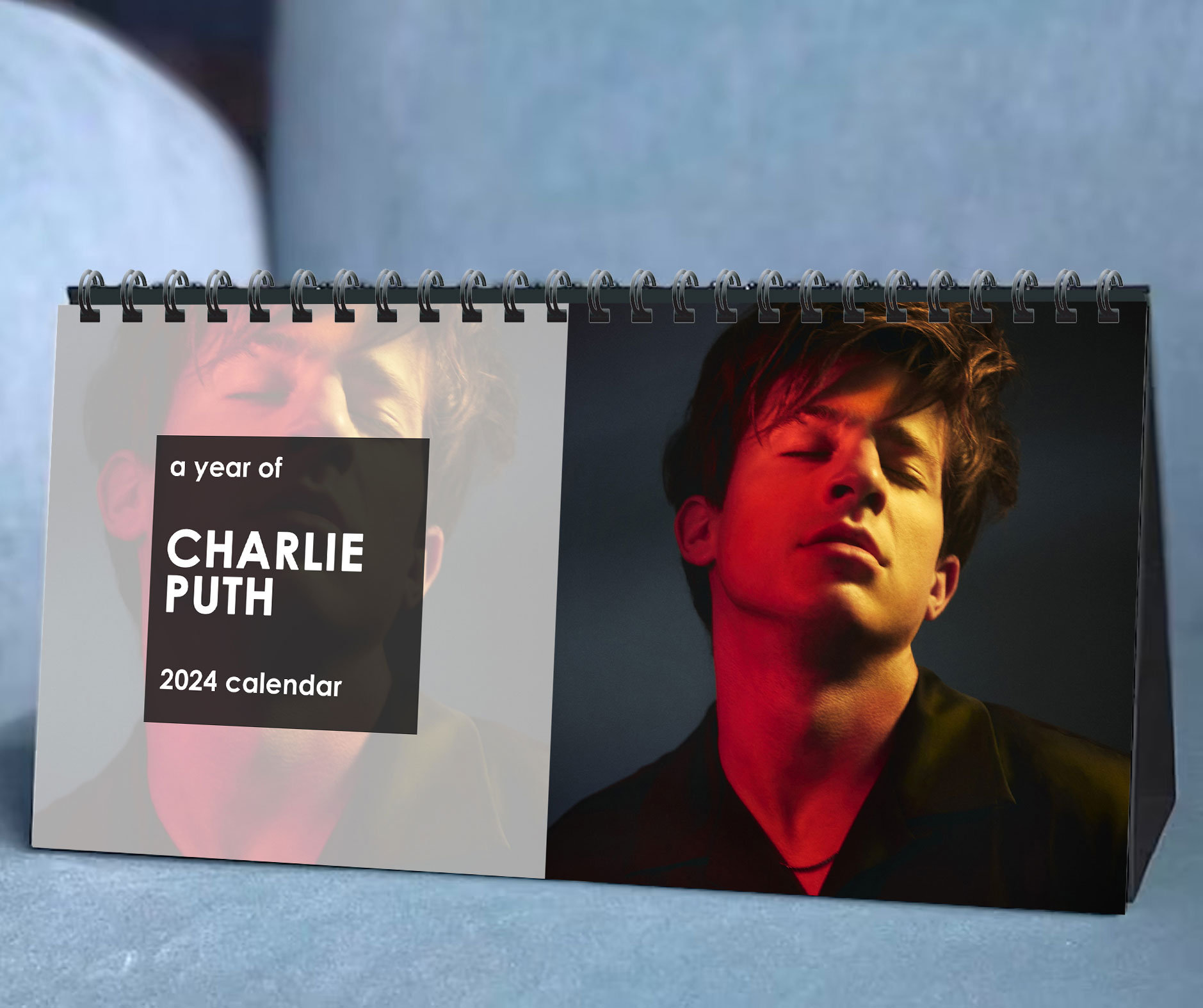 2024 Charlie Puth Calendar, 2024 Desk Calendar, Celebrity Calendar sold