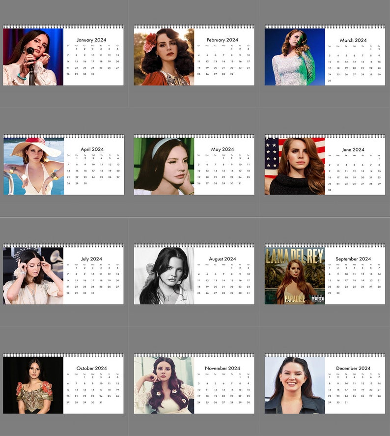 2024 Lana Del Rey Calendar 2024 Desk Calendar Celebrity Etsy Sweden